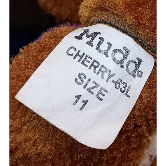 Cozy Mudd Womens Size 11 Brown Faux Suede & Sherpa Lined Ankle Boot Slippers - Picture 6 of 7